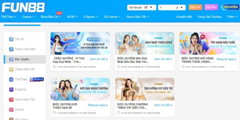 Cược miễn phí Fun88, thoải mái trải nghiệm không cần vốn
