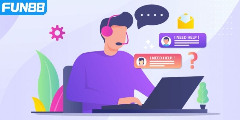 Hãy liên hệ bộ phận hỗ trợ nếu quên mật khẩu Fun88