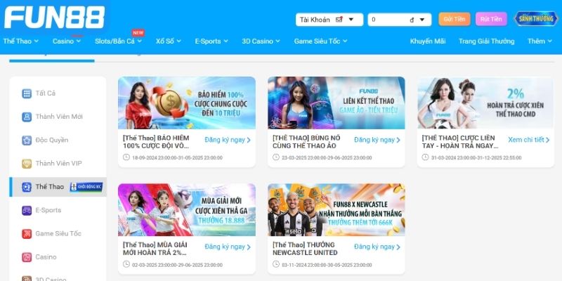 Vì sao các khuyến mãi VIP Fun88 lại không thể thiếu