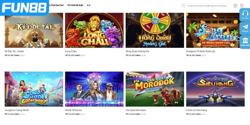 Khám phá kho giải trí đa dạng tại fun88
