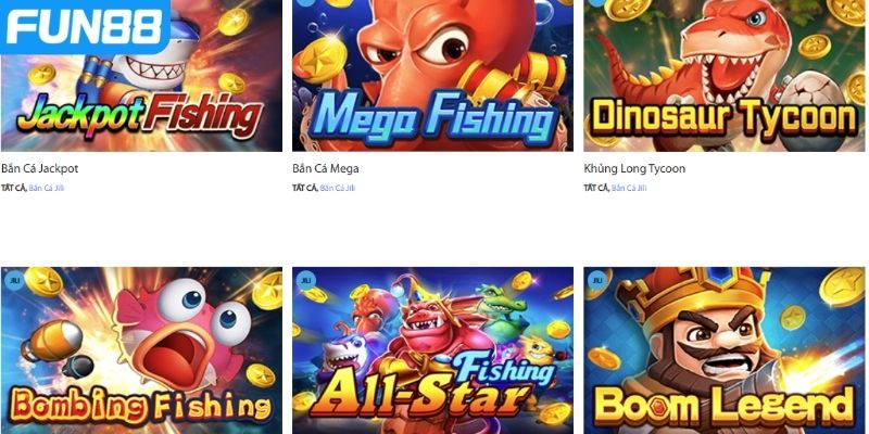 Một số game bắn cá siêu hot tại sảnh JILI